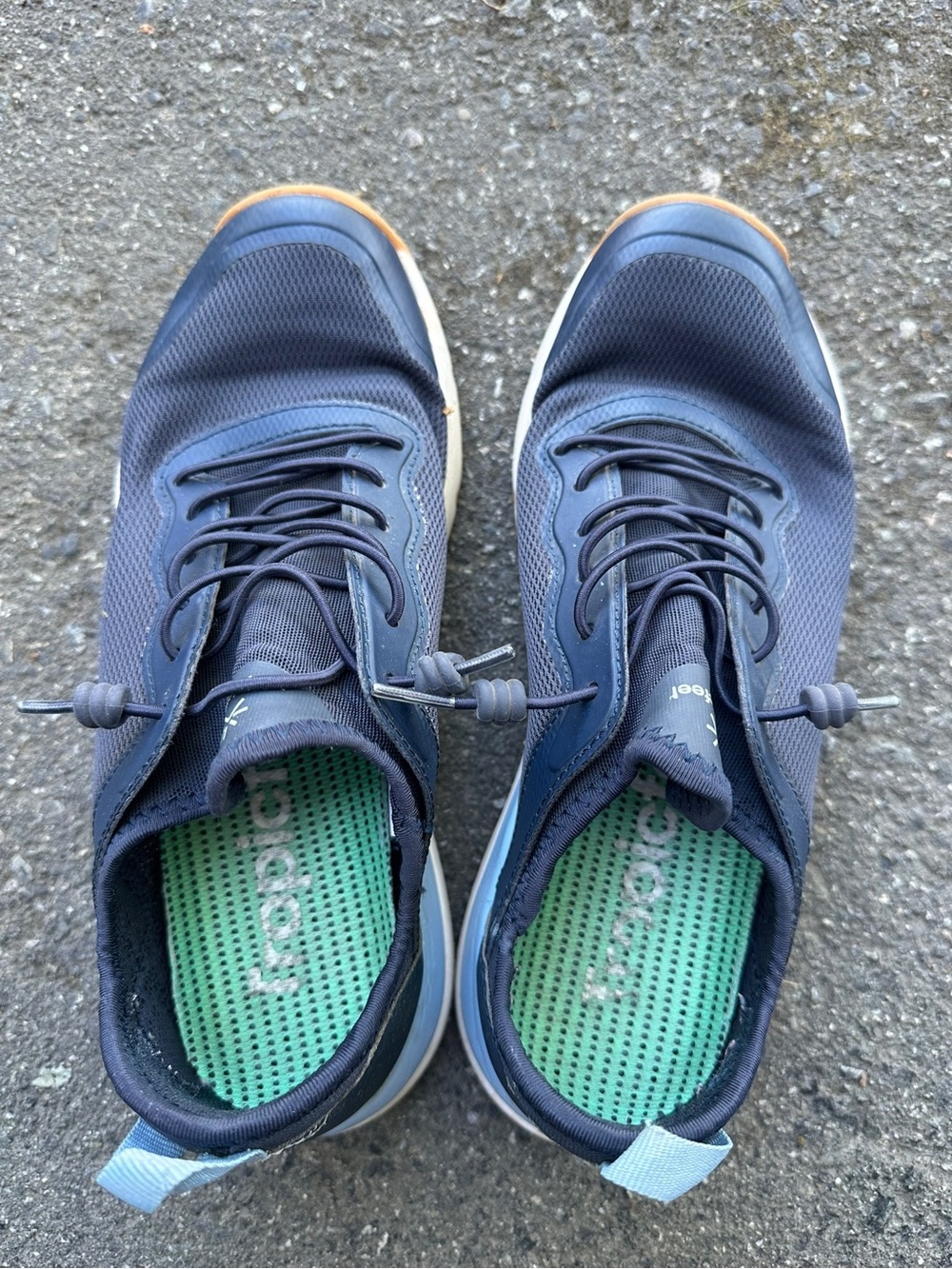 Navy Athletic Slip-On Sneakers - Tropicfeel waterproof